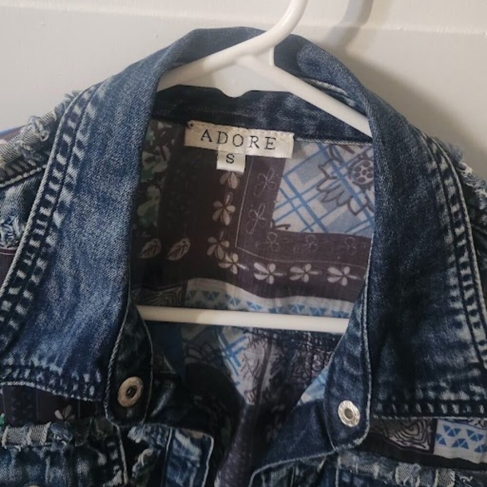 Adore Embellished Denim Jacket - Statement Piece! - Picture 4 of 4